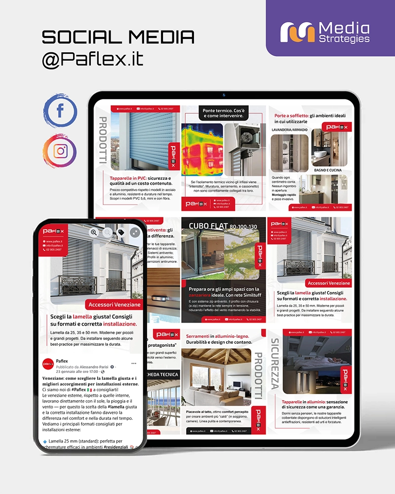 Paflex social media 2026